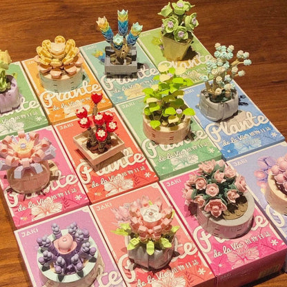 MIni Building Block Succulent Potted Plants