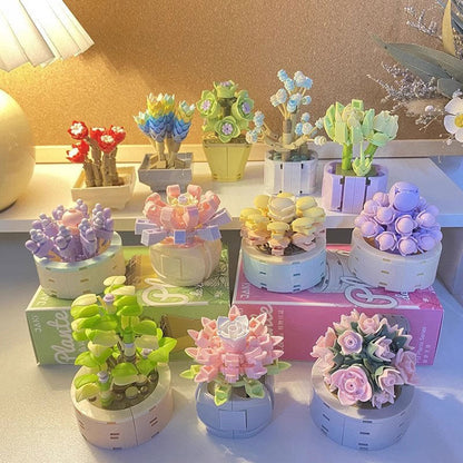 MIni Building Block Succulent Potted Plants