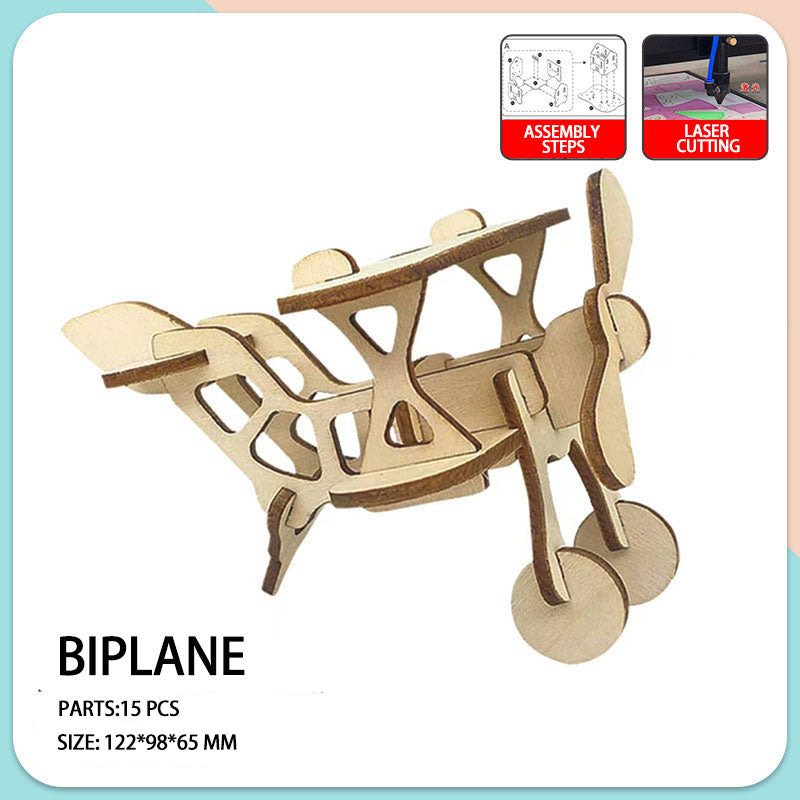 Wooden 3D puzzle toys