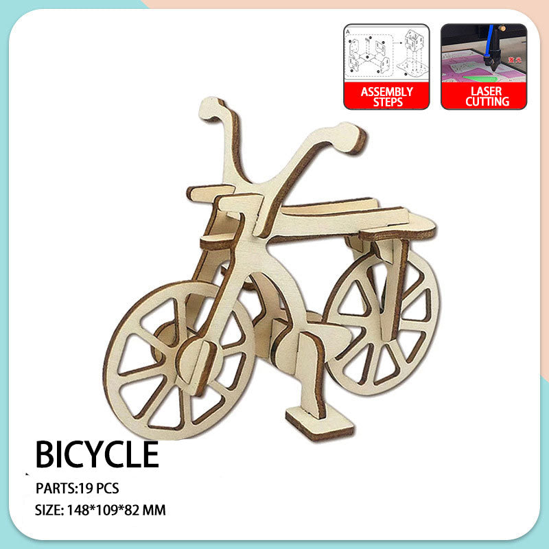 Wooden 3D puzzle toys