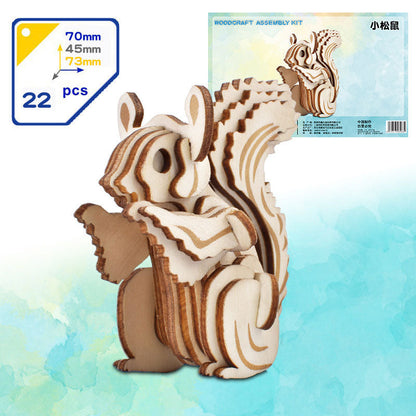 Wooden 3D puzzle toys