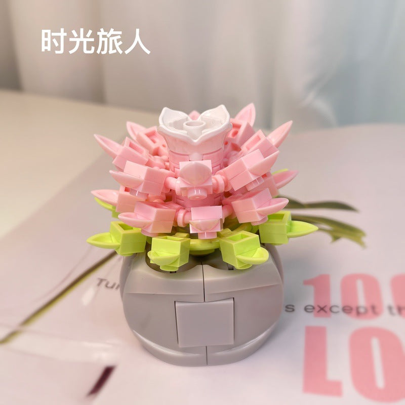 MIni Building Block Succulent Potted Plants