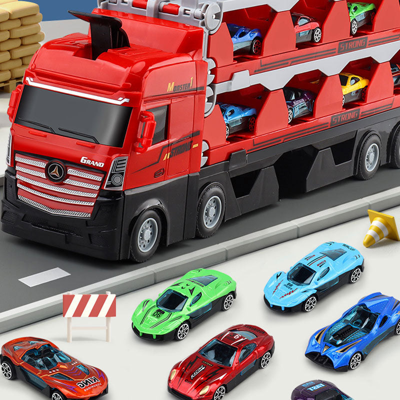 Transforming ejection toy truck kids toy car Christmas gift