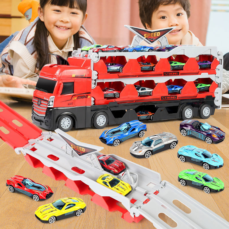 Transforming ejection toy truck kids toy car Christmas gift