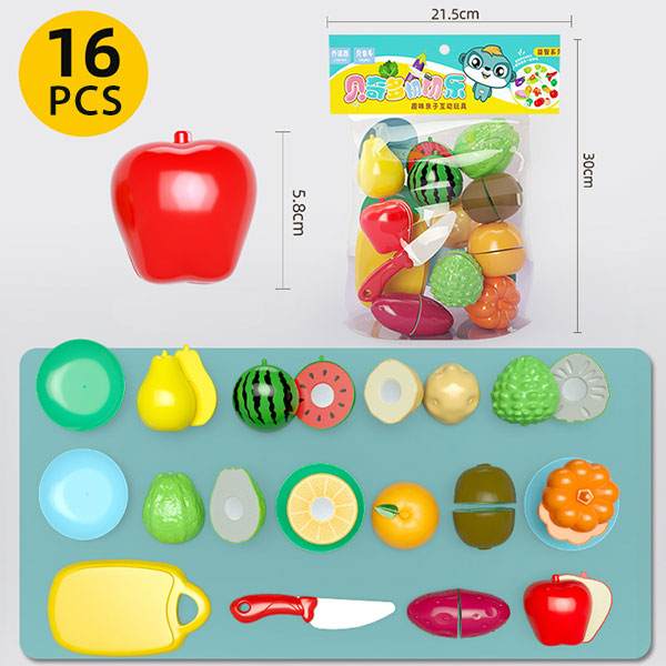 Cutting Play Food Set Children's Play House Toys Hamburger Xmas Gifts