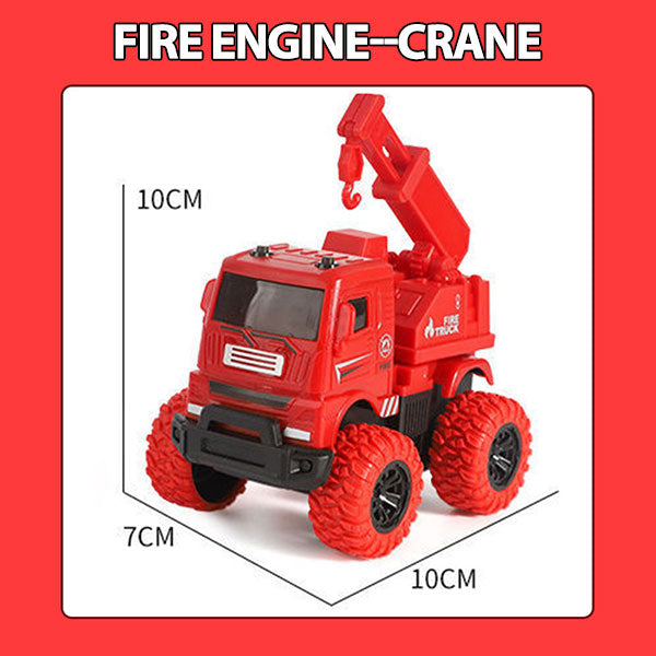 Mini Construction Vehicle Toy Fire Engine Excavator Boy Toy