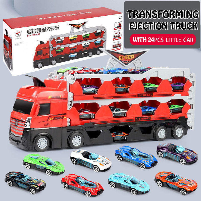 Transforming ejection toy truck kids toy car Christmas gift