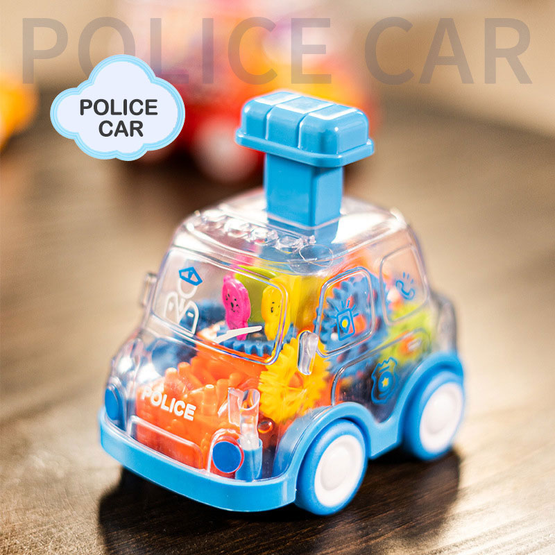 Cute gear press toy car children's toy Christmas gift