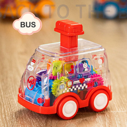 Cute gear press toy car children's toy Christmas gift